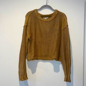 Copper cropped sweater